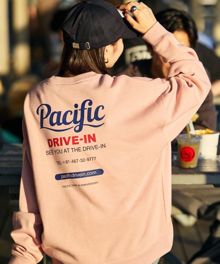 Pacific DRIVE-IN×FREAK'S STORE 太平洋汽車影院 聯名 大尺寸 後背印花 圓領衛衣