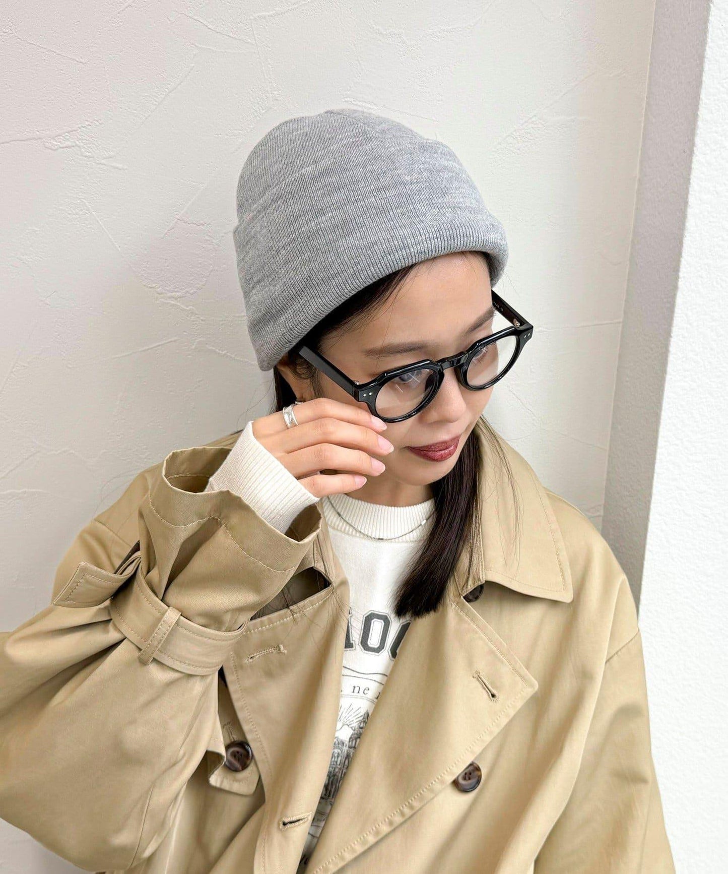 【OLDDERBY KNITWEAR】翻邊針織針織帽