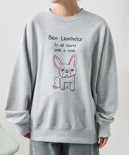 BEN LENOVITZ 狗頭印花衛衣