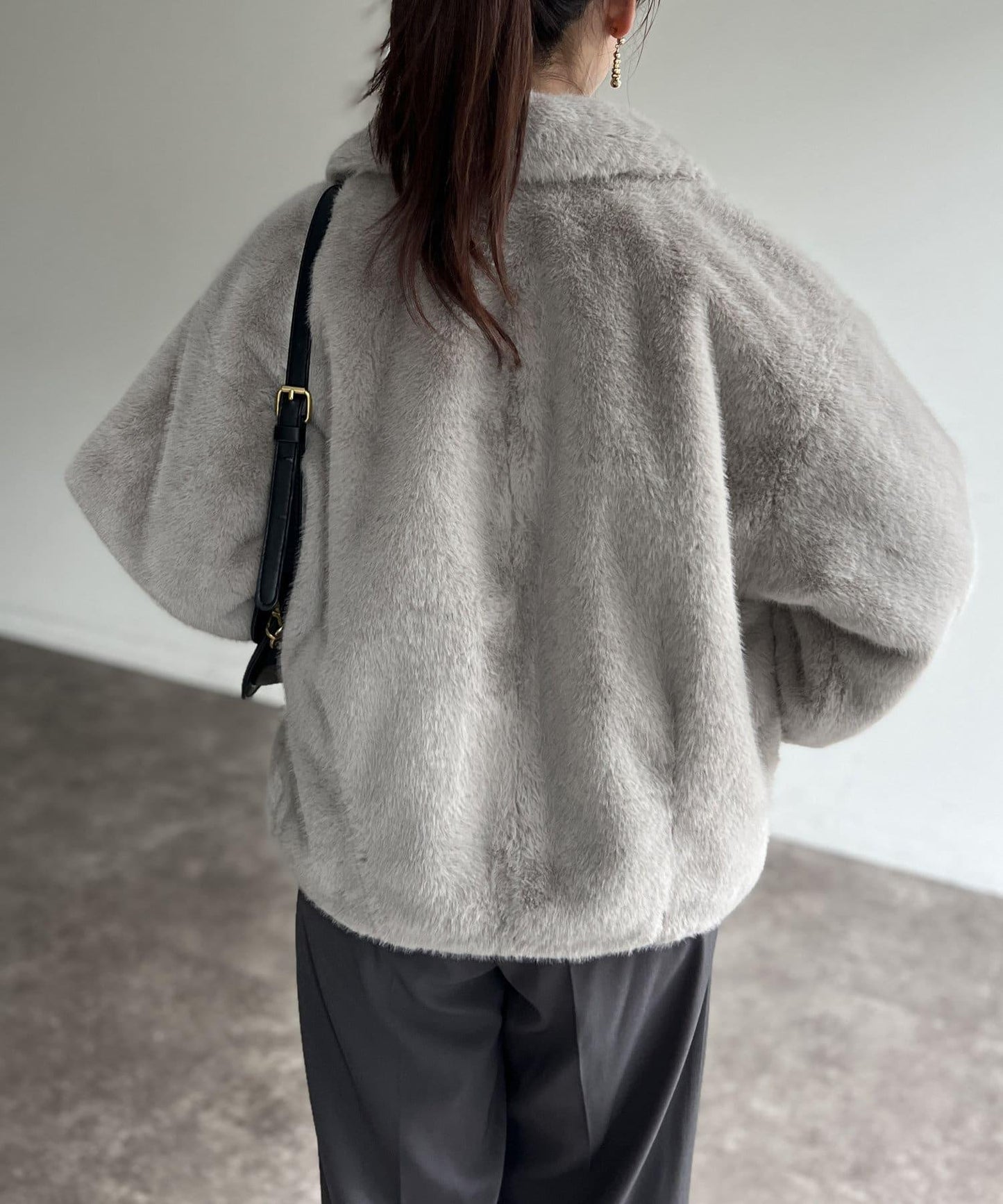 貂毛繭形夾克