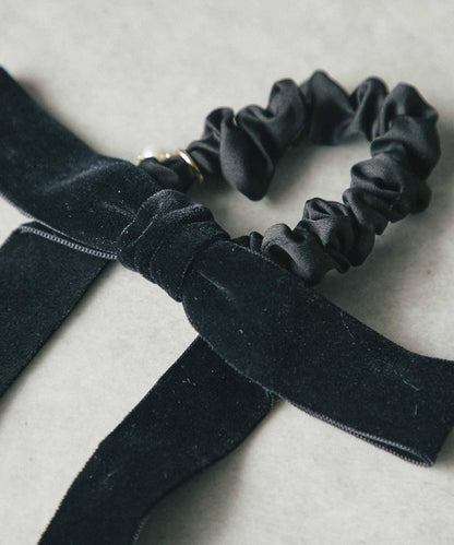 【優雅絲帶】天鵝絨髮圈