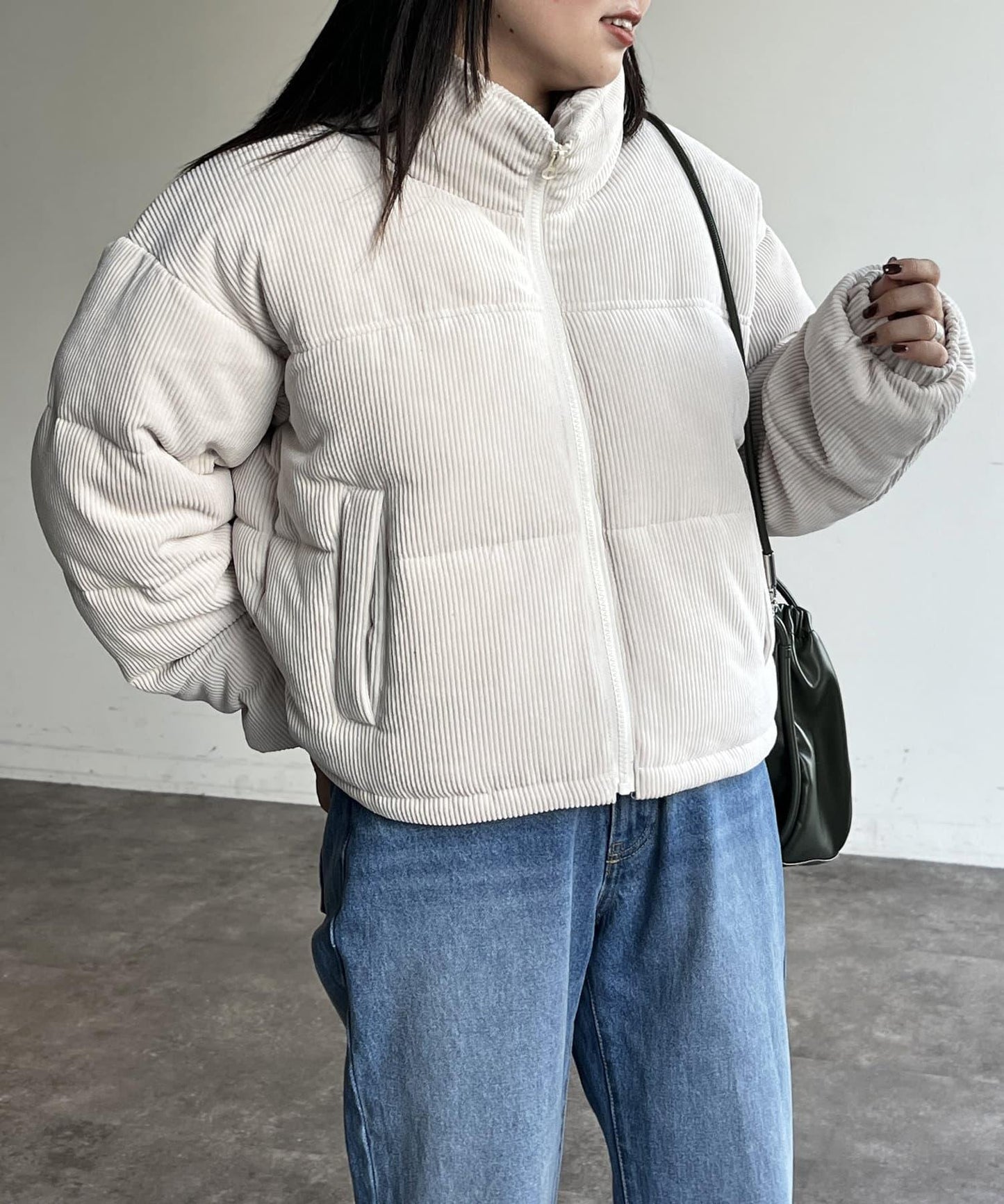 燈芯絨中絨短款夾克