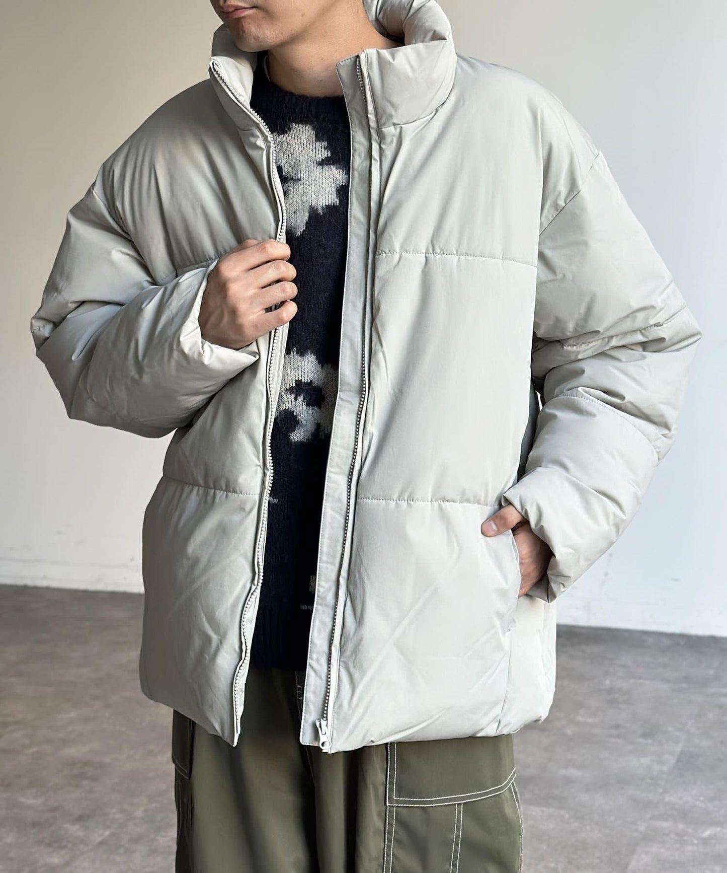 尼龍彈力中絨夾克
