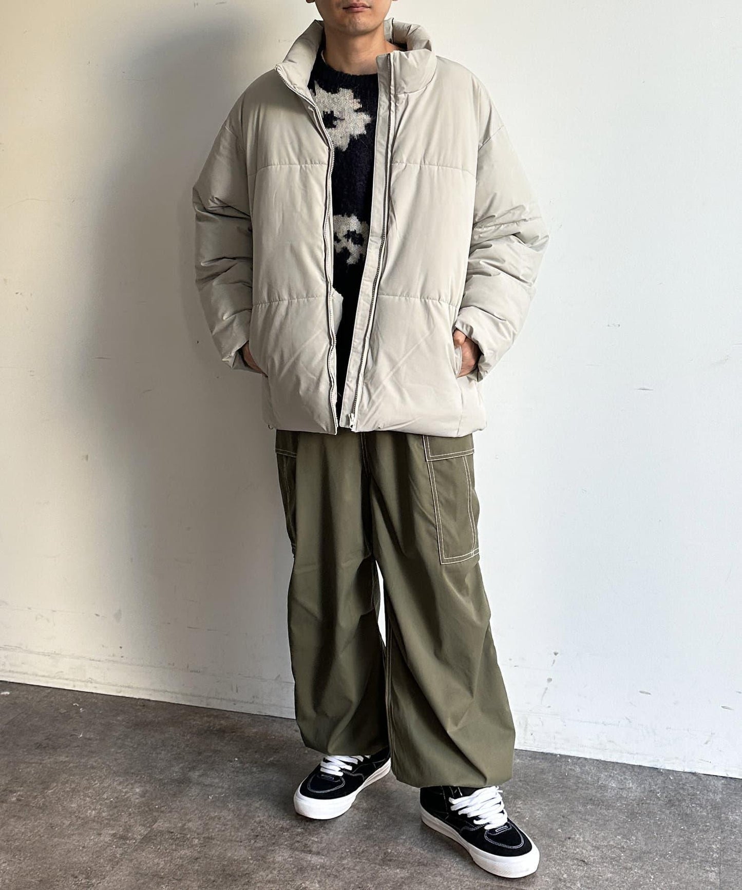 尼龍彈力中絨夾克