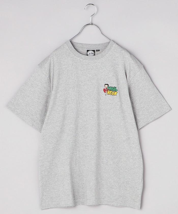 BETTY BOOP 唇印繡花 S/短袖T恤 / 242CL1ST103MU