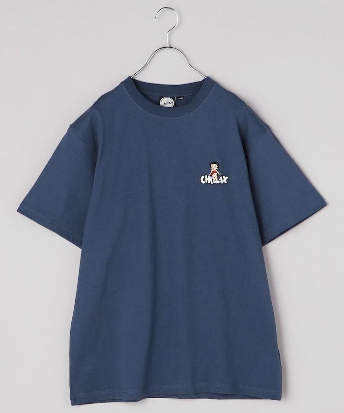 BETTY BOOP 唇印繡花 S/短袖T恤 / 242CL1ST103MU