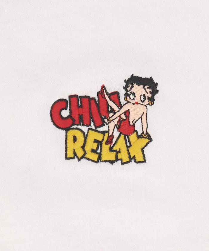 BETTY BOOP 唇印繡花 S/短袖T恤 / 242CL1ST103MU
