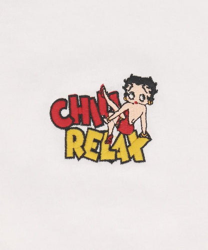 BETTY BOOP 唇印繡花 S/短袖T恤 / 242CL1ST103MU