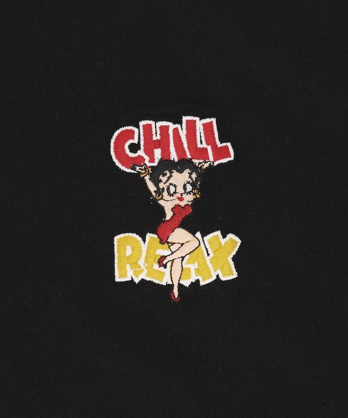 BETTY BOOP 唇印繡花 S/短袖T恤 / 242CL1ST103MU