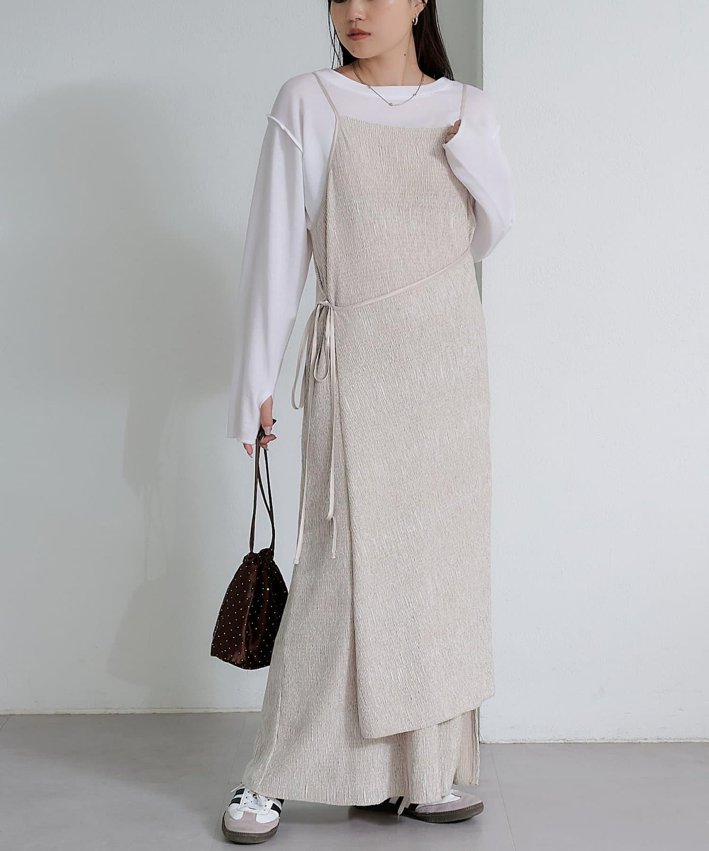 絨面褶皺交叉吊帶背心《海賊王》