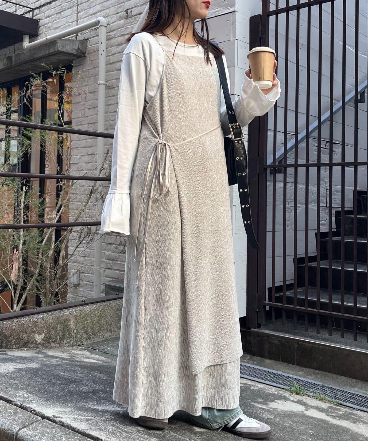 絨面褶皺交叉吊帶背心《海賊王》