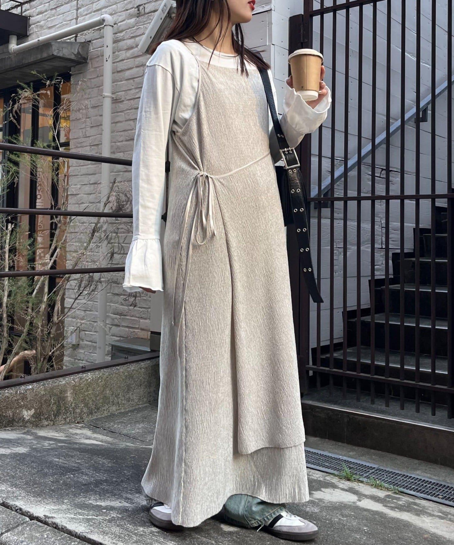 絨面褶皺交叉吊帶背心《海賊王》