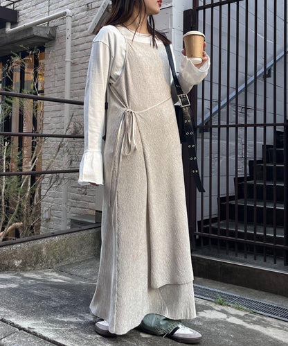 絨面褶皺交叉吊帶背心《海賊王》