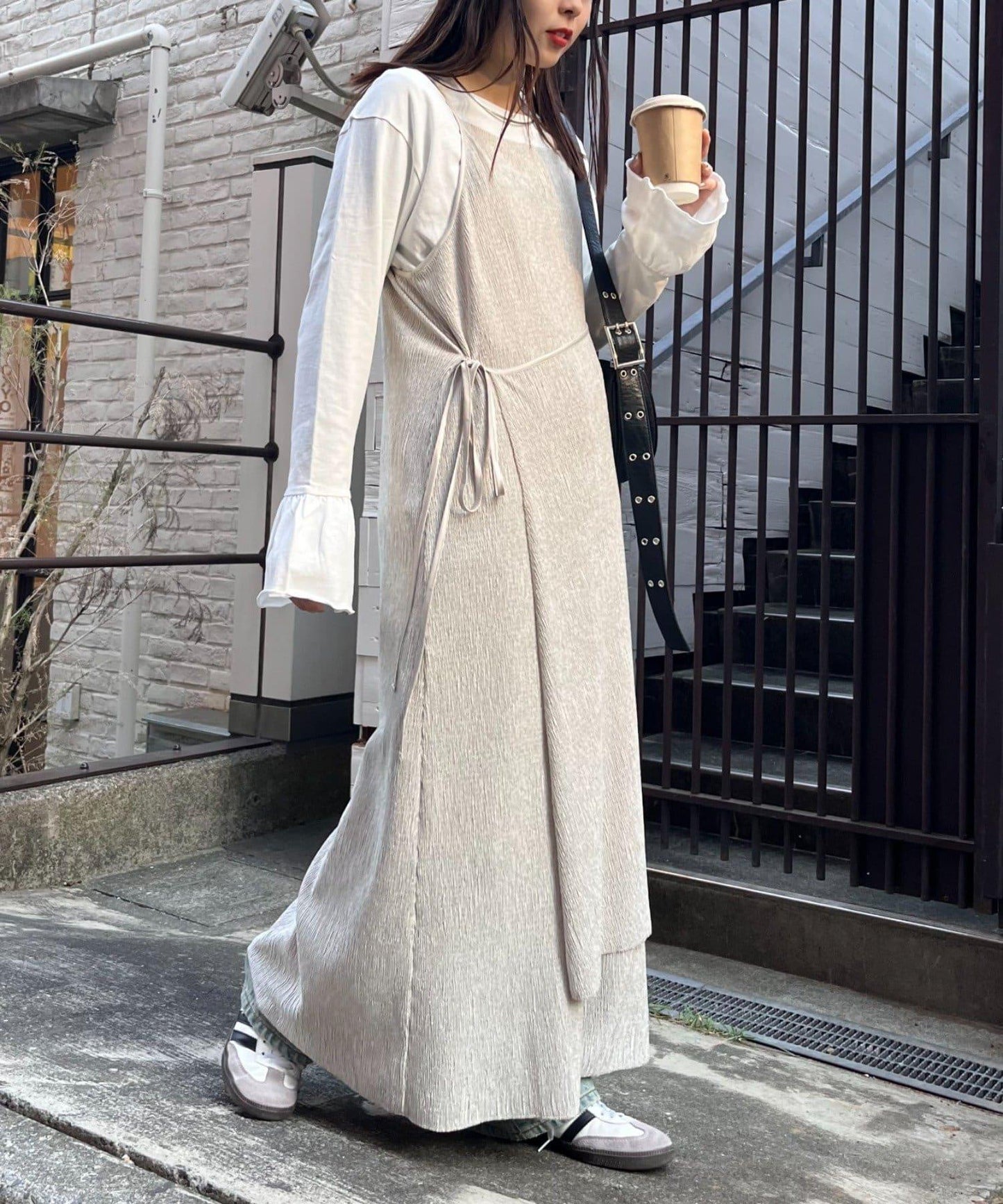 絨面褶皺交叉吊帶背心《海賊王》