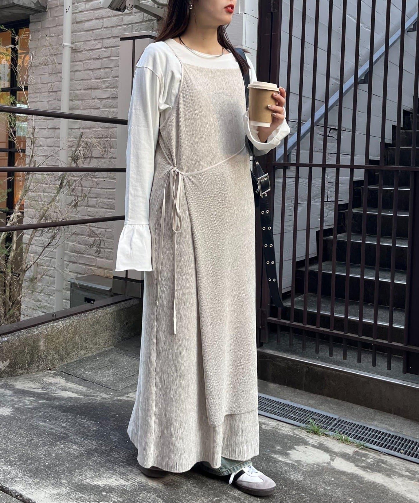 絨面褶皺交叉吊帶背心《海賊王》