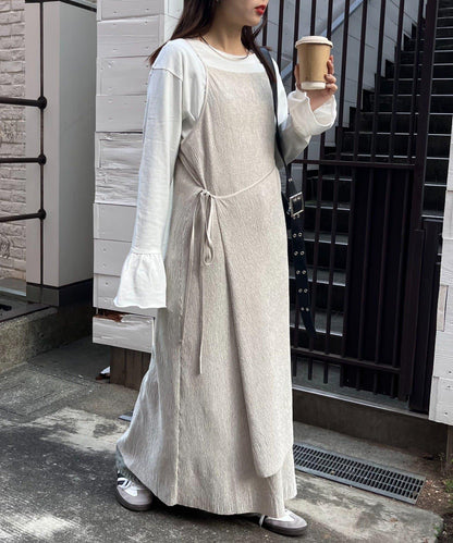 絨面褶皺交叉吊帶背心《海賊王》