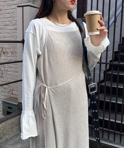 絨面褶皺交叉吊帶背心《海賊王》