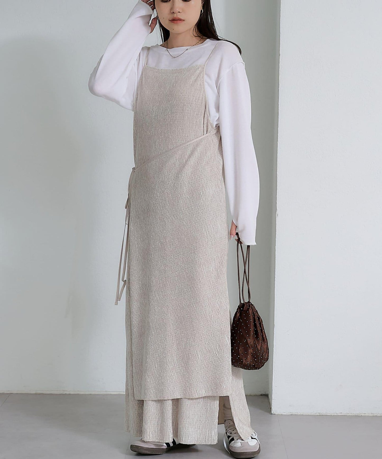 絨面褶皺交叉吊帶背心《海賊王》