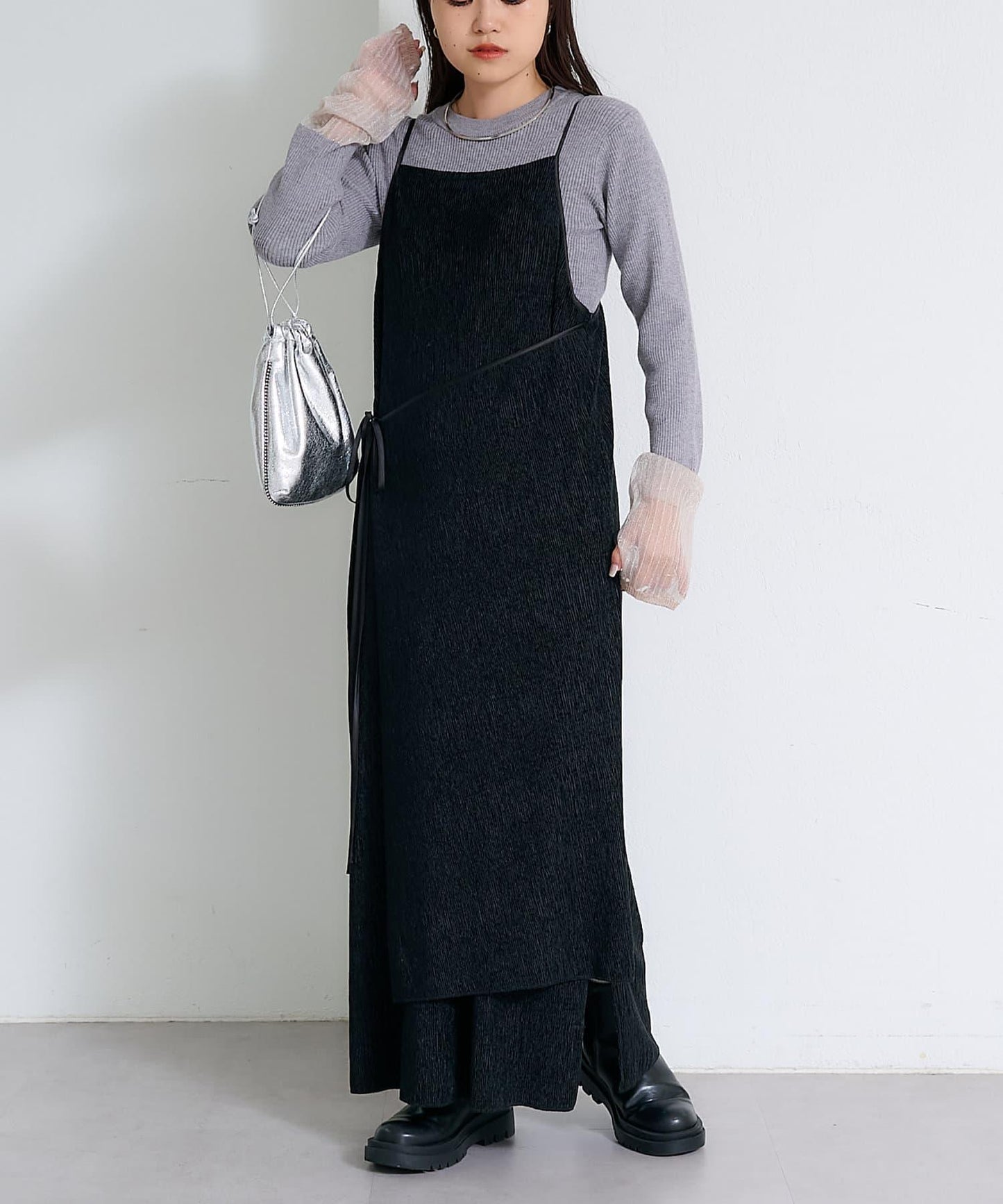 絨面褶皺交叉吊帶背心《海賊王》