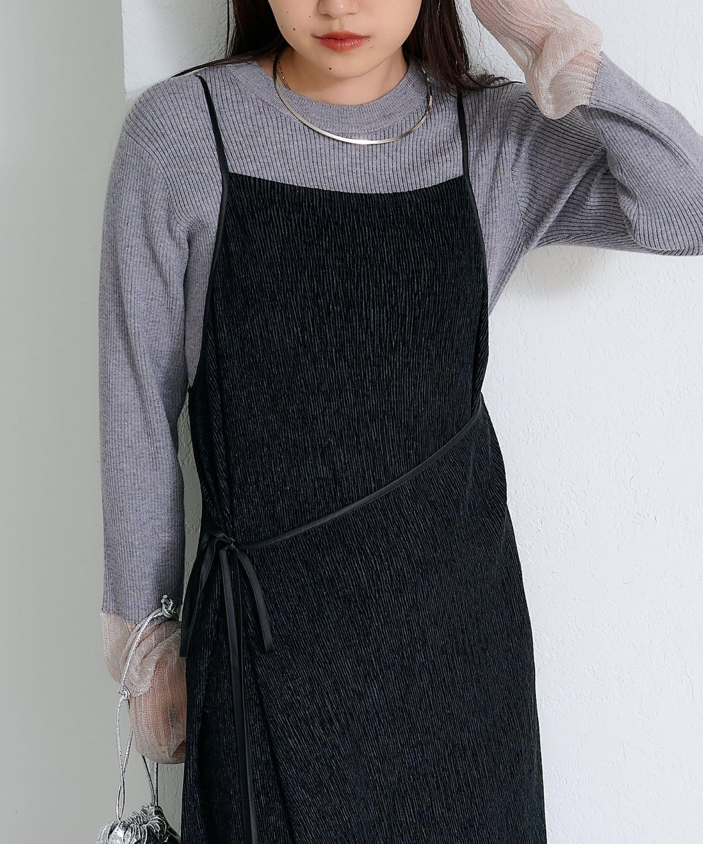 絨面褶皺交叉吊帶背心《海賊王》