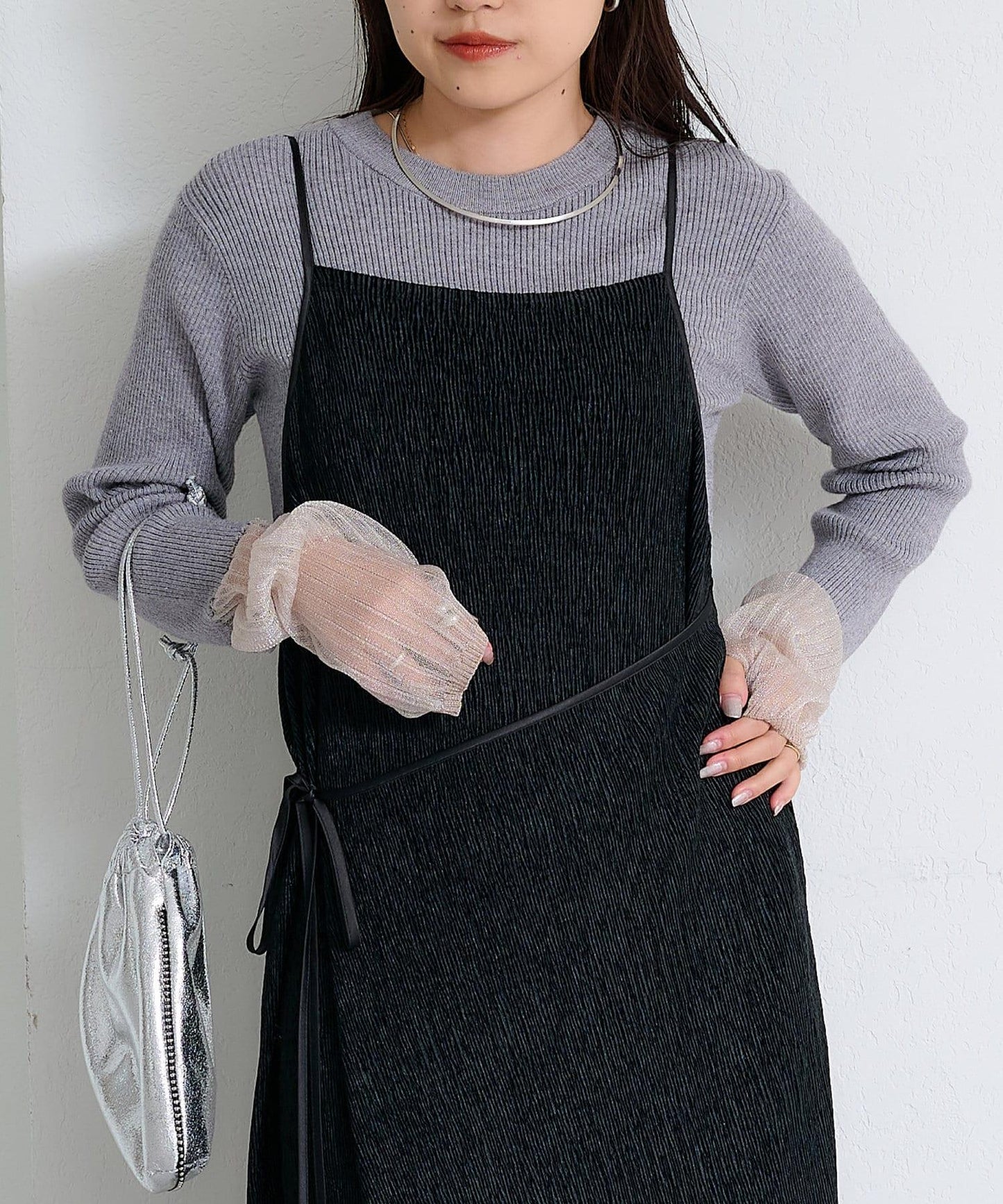 絨面褶皺交叉吊帶背心《海賊王》