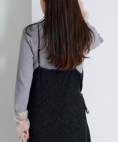 絨面褶皺交叉吊帶背心《海賊王》