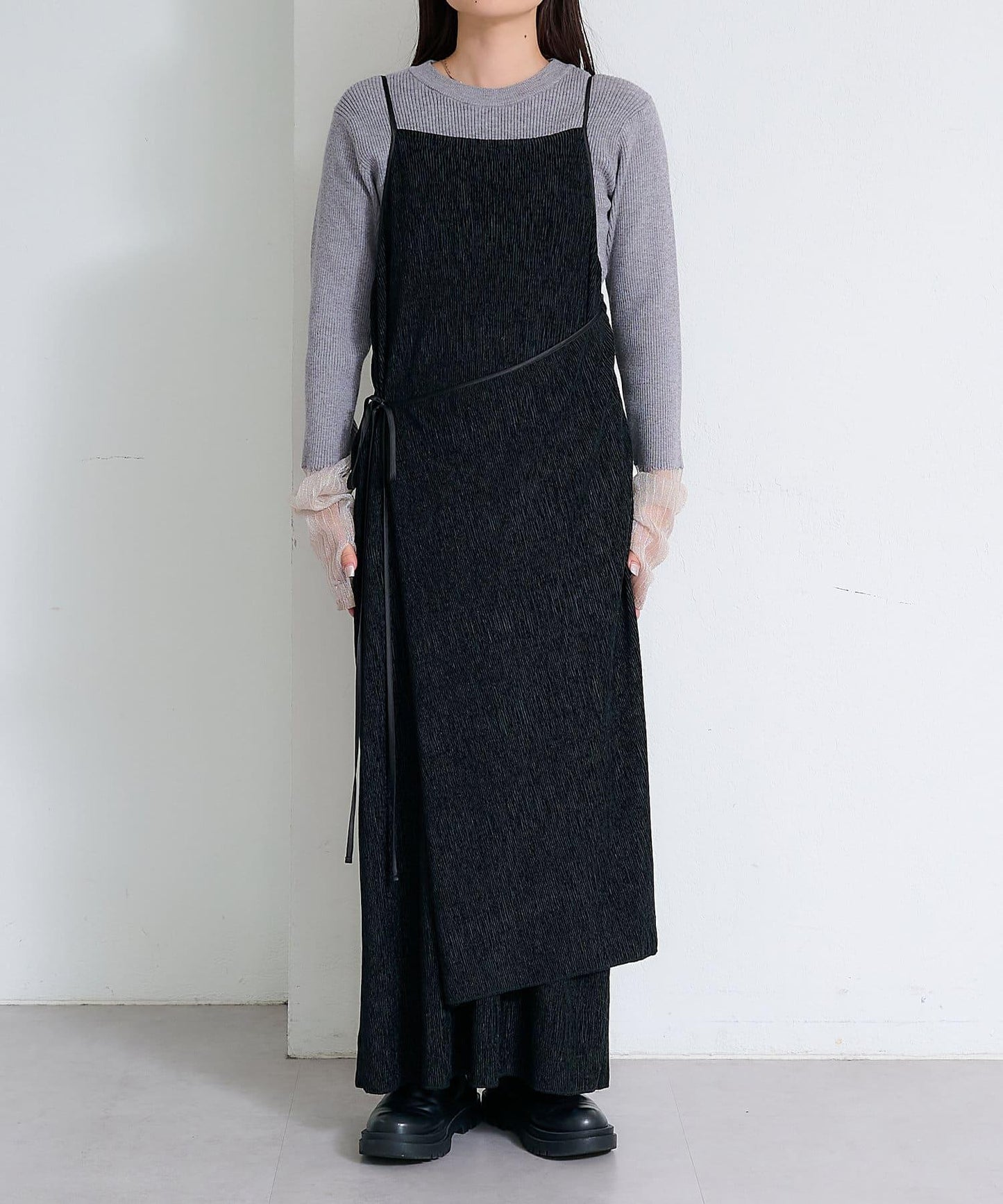 絨面褶皺交叉吊帶背心《海賊王》