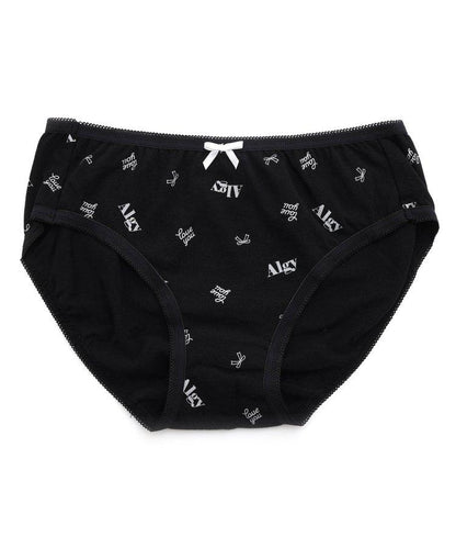 蝴蝶結圖案logo短褲