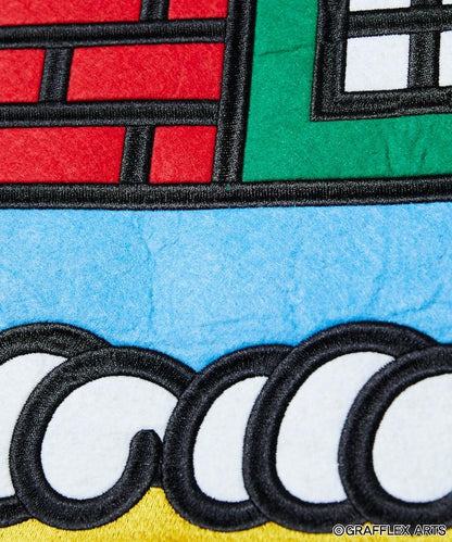 版 GRAFFLEX SMILE EVERYDAY3 背部刺繡毛氈設計 圓領衛衣