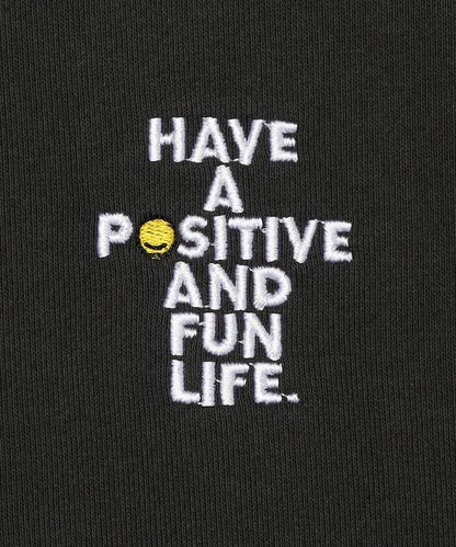 版 GRAFFLEX SMILE EVERYDAY3 背部刺繡毛氈設計 圓領衛衣