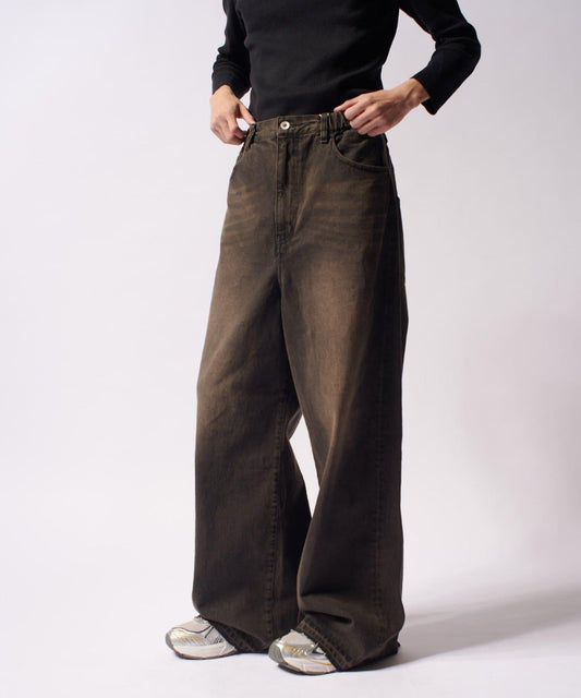 大象寬鬆牛仔褲