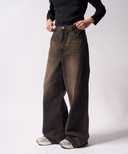 大象寬鬆牛仔褲