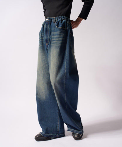 大象寬鬆牛仔褲
