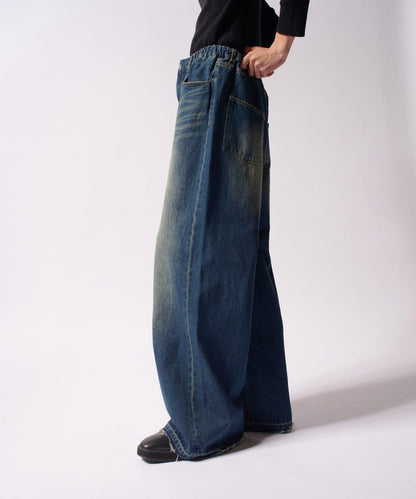 大象寬鬆牛仔褲