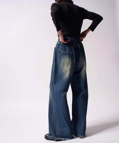 大象寬鬆牛仔褲
