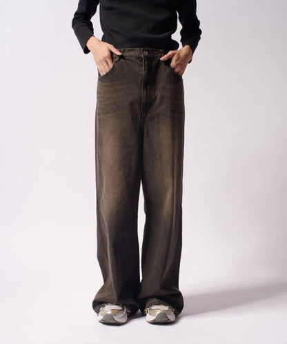 大象寬鬆牛仔褲