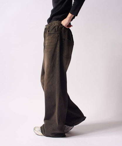 大象寬鬆牛仔褲
