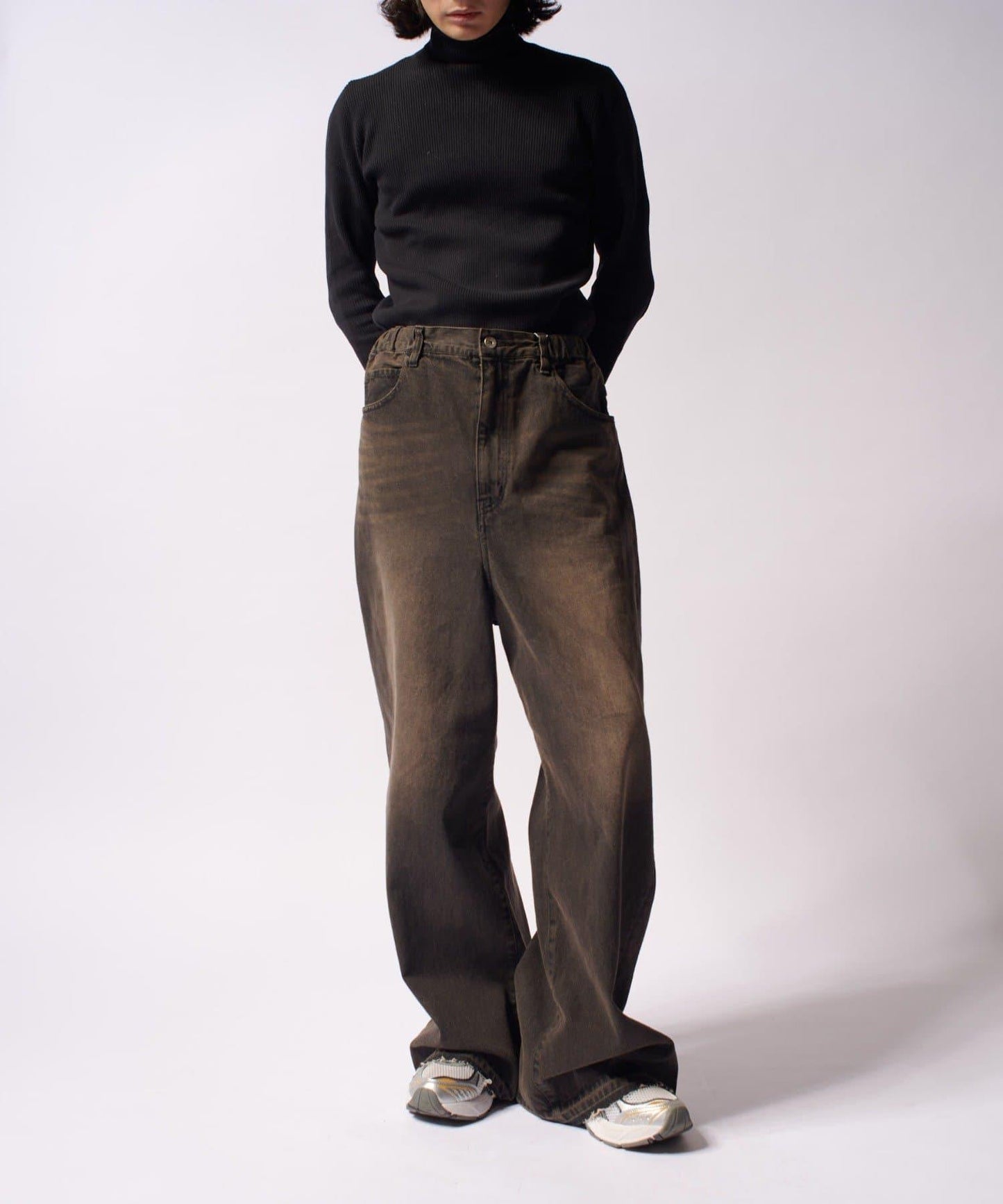 大象寬鬆牛仔褲