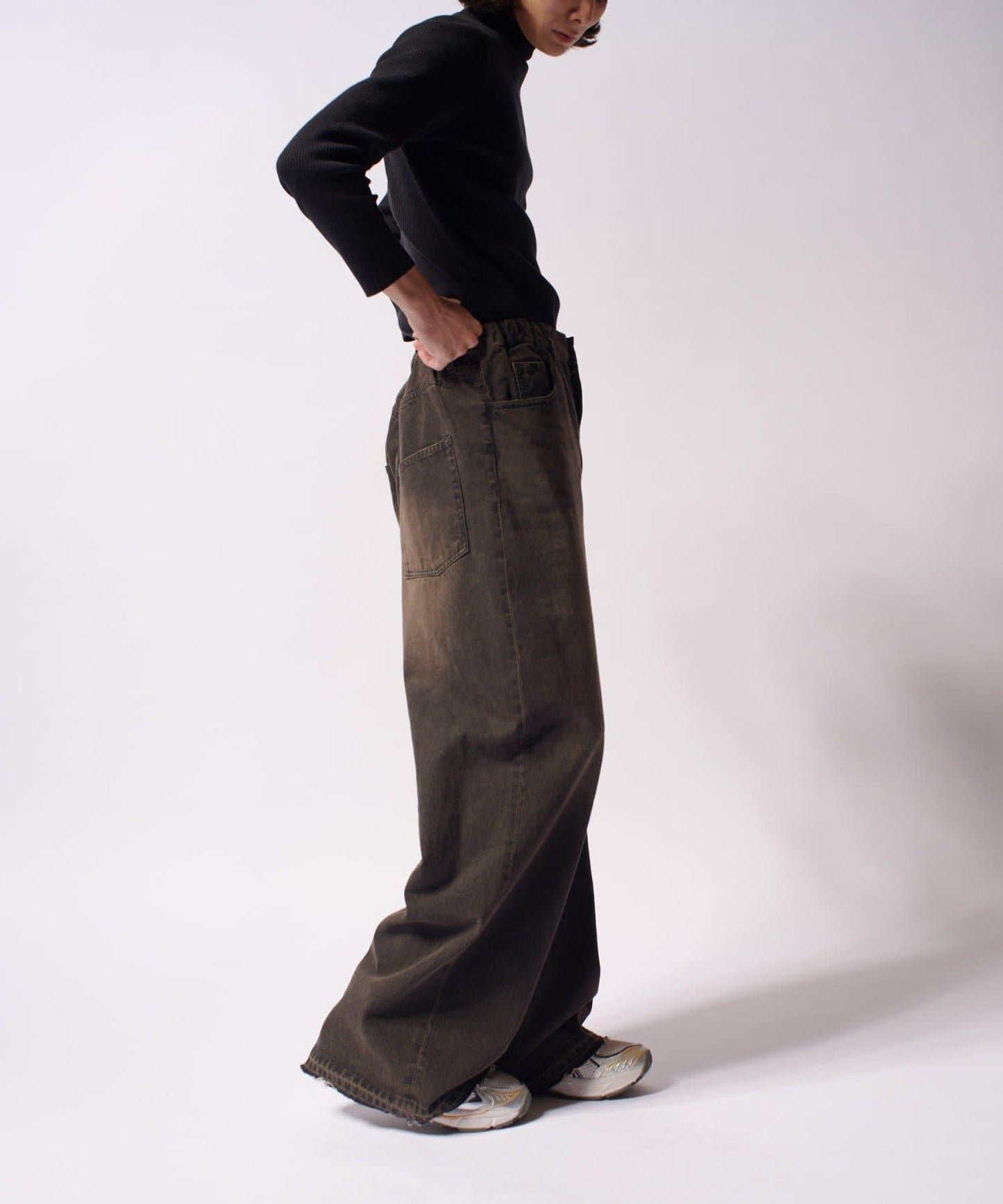 大象寬鬆牛仔褲