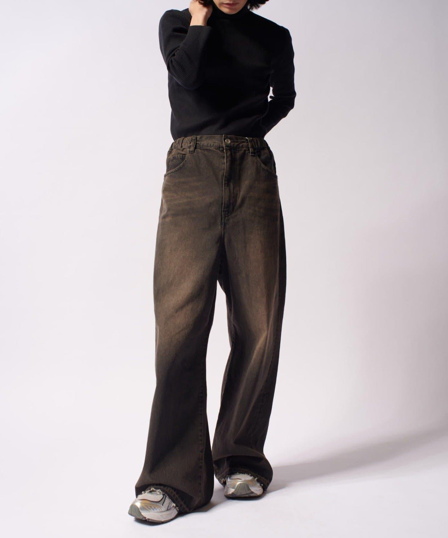 大象寬鬆牛仔褲