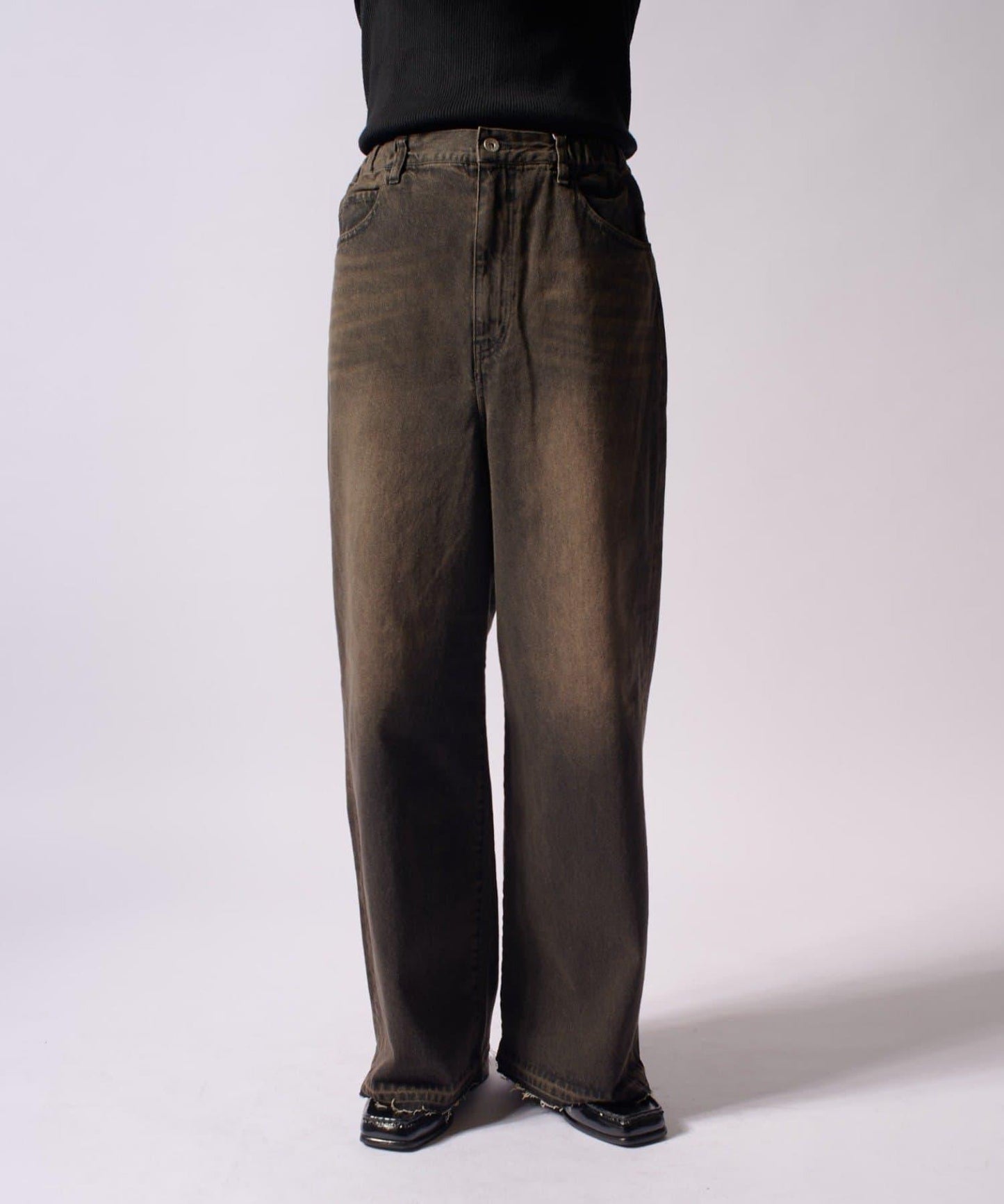 大象寬鬆牛仔褲