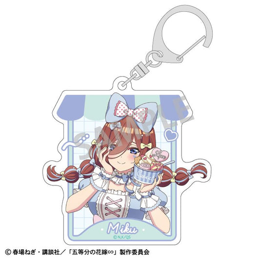 《五等分的新娘》∽_亞克力鑰匙扣 中野三玖／冰淇淋店