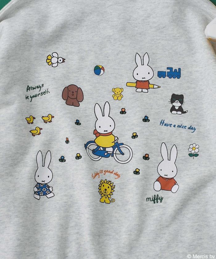 miffy 背面印花 花朵刺繡衛衣