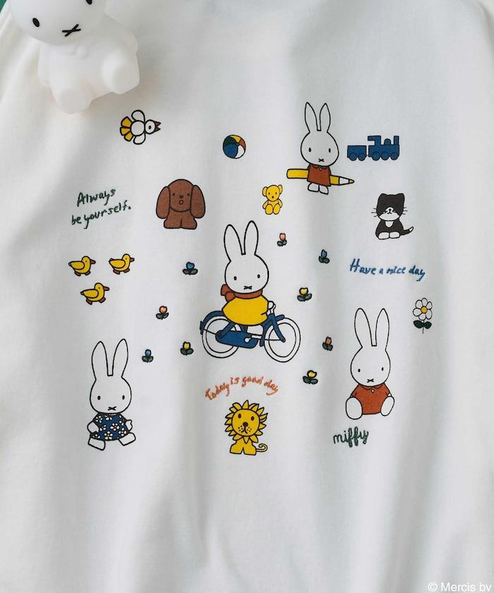 miffy 背面印花 花朵刺繡衛衣