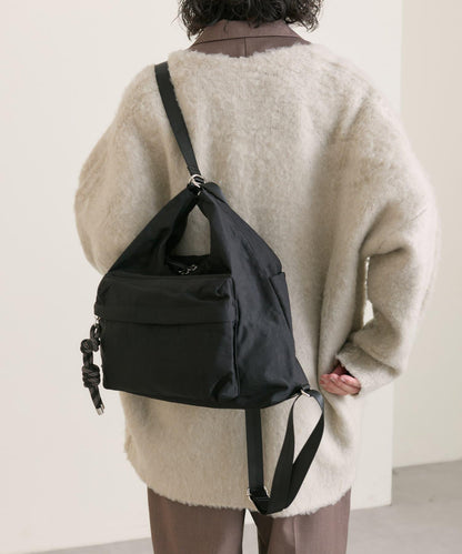 《輕量/500毫升寵物瓶也能放入！/通勤也推薦》2WAY雙肩包&單肩包