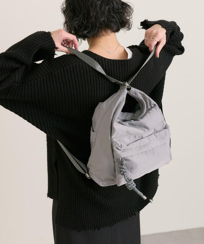 《輕量/500毫升寵物瓶也能放入！/通勤也推薦》2WAY雙肩包&單肩包