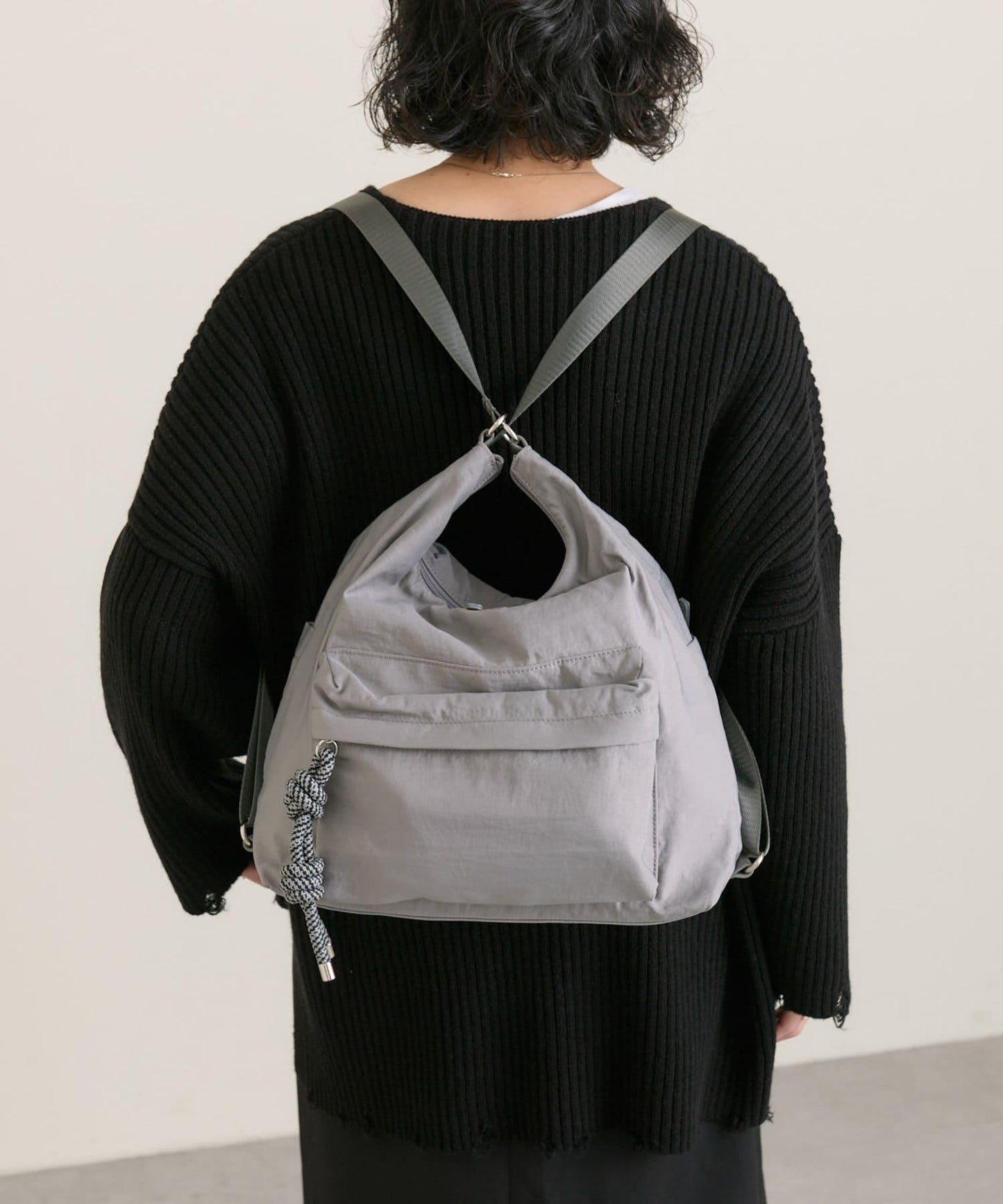 《輕量/500毫升寵物瓶也能放入！/通勤也推薦》2WAY雙肩包&單肩包