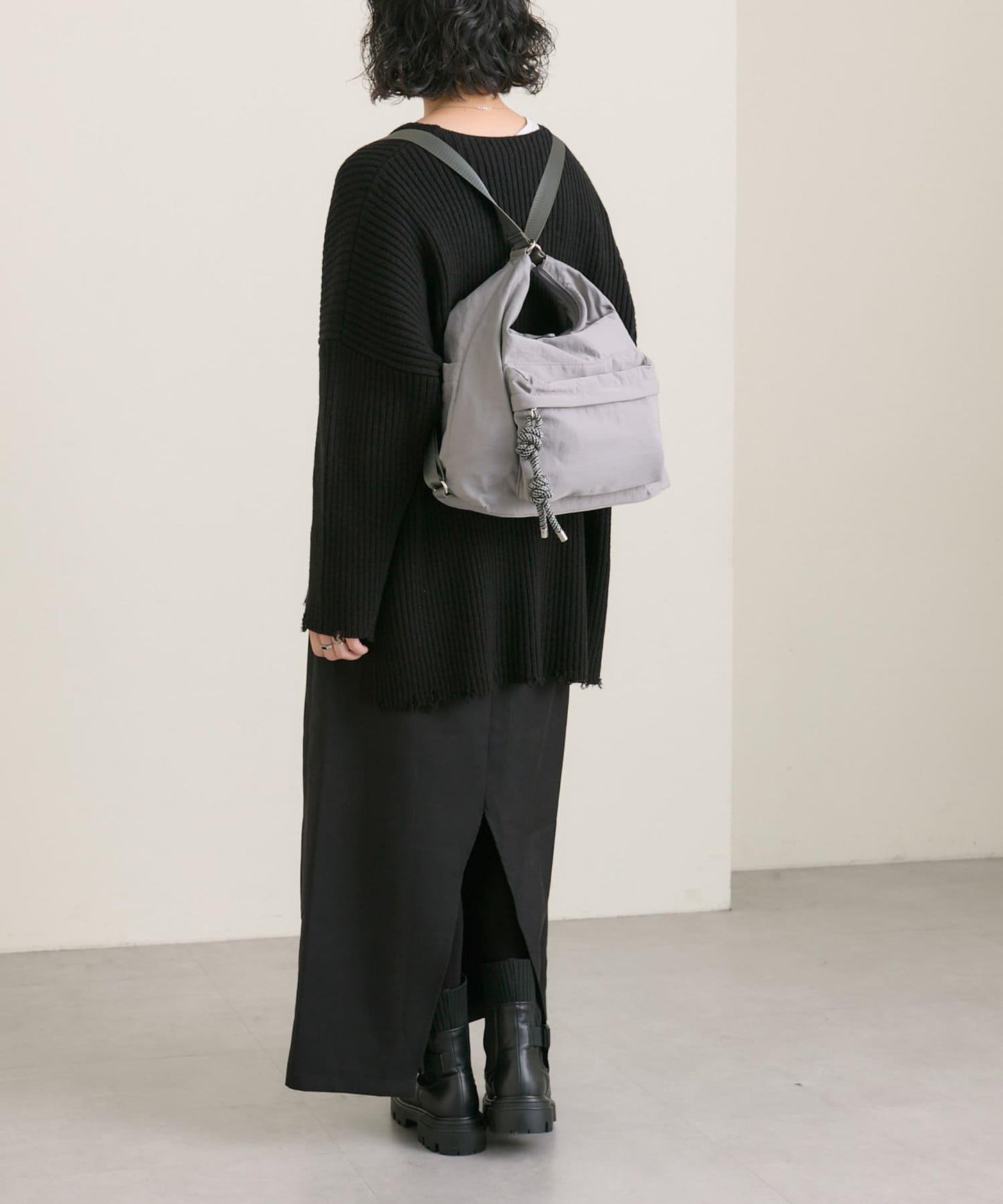 《輕量/500毫升寵物瓶也能放入！/通勤也推薦》2WAY雙肩包&單肩包