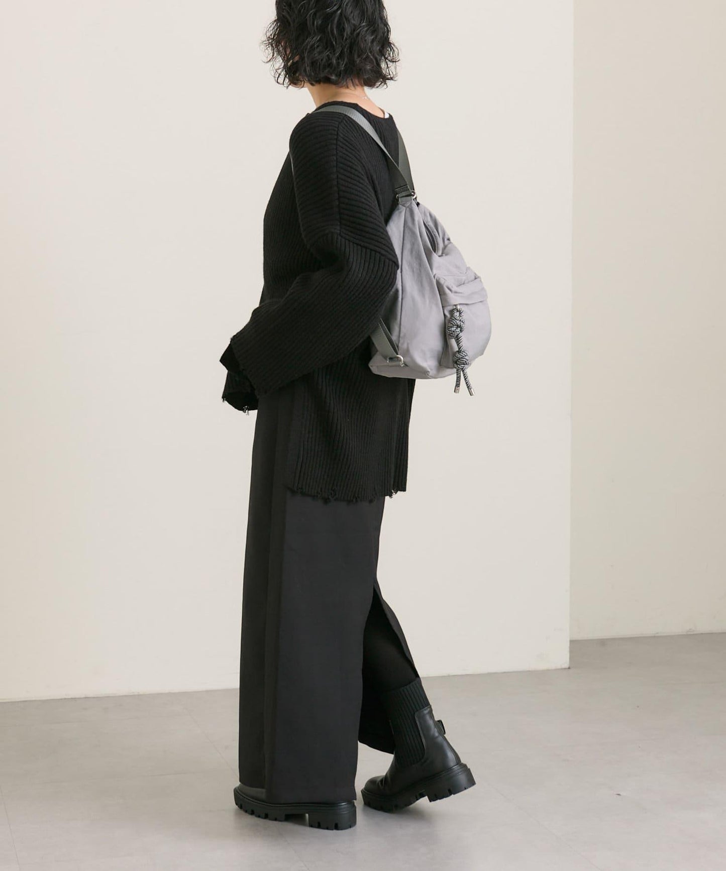 《輕量/500毫升寵物瓶也能放入！/通勤也推薦》2WAY雙肩包&單肩包