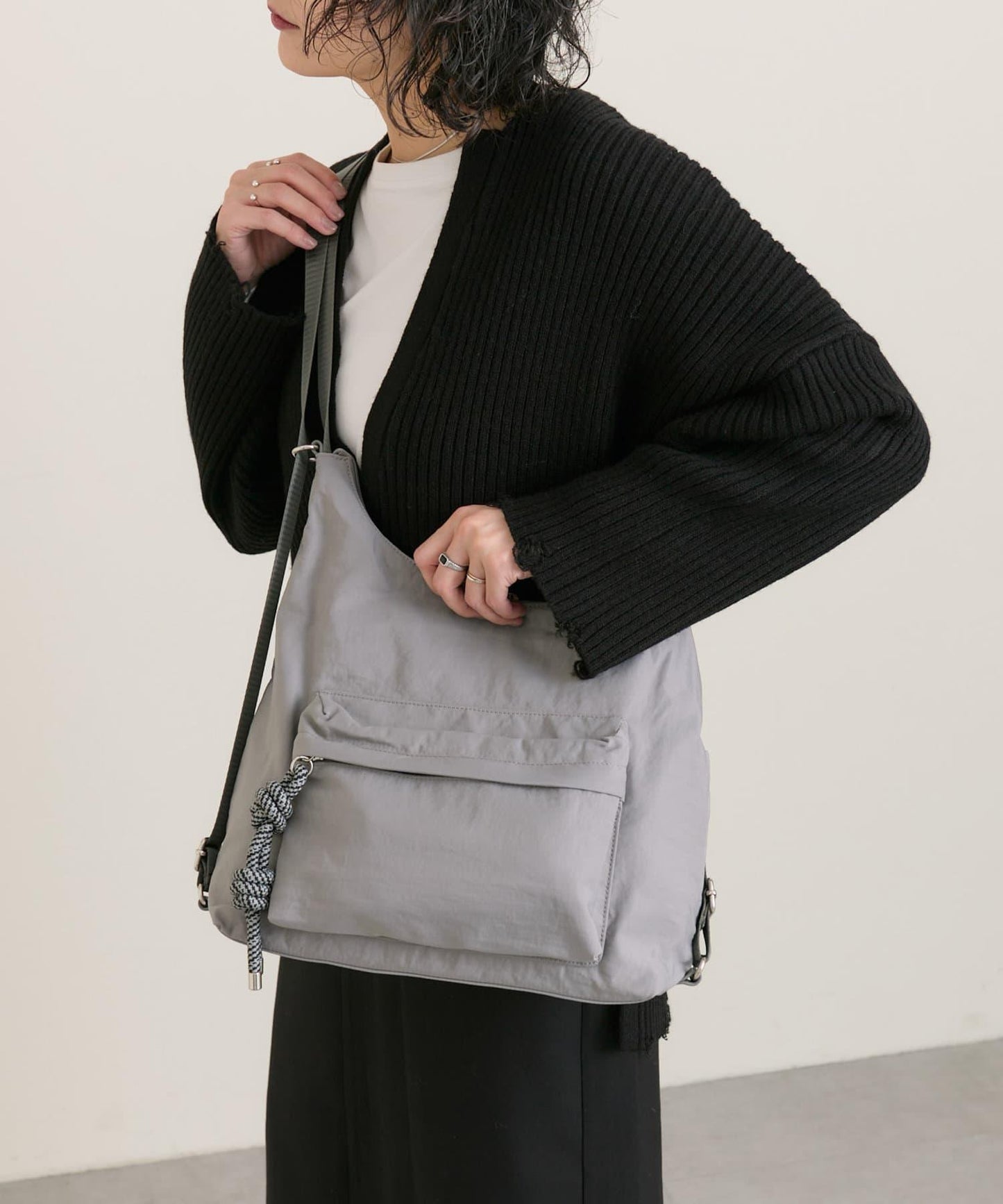 《輕量/500毫升寵物瓶也能放入！/通勤也推薦》2WAY雙肩包&單肩包